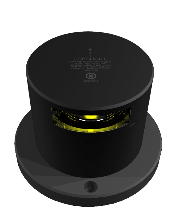 3nm yellow towing light, De-icing, black anodized